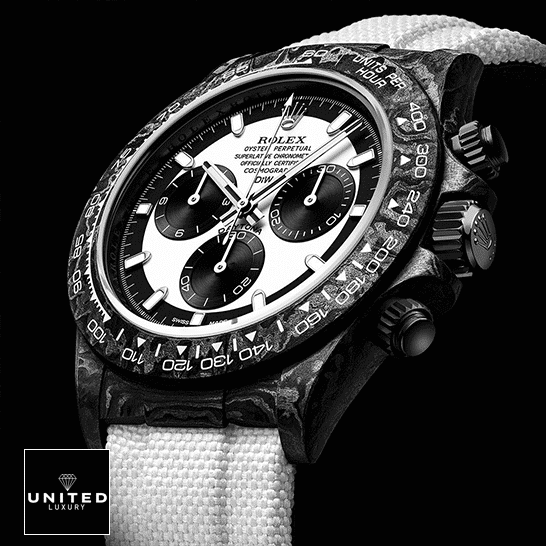 Rolex Cosmograph Daytona Rolex Daytona Carbon Cream Dial Replica Black Background