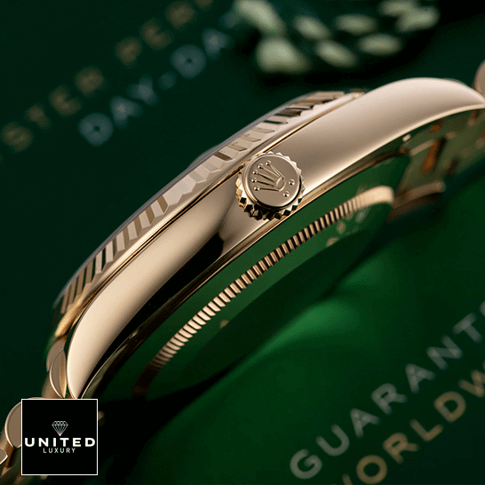 Rolex Day-Date 228238-0004 Rolex Day-Date 228238 Replica Yellow Gold Case & Crown Pusher