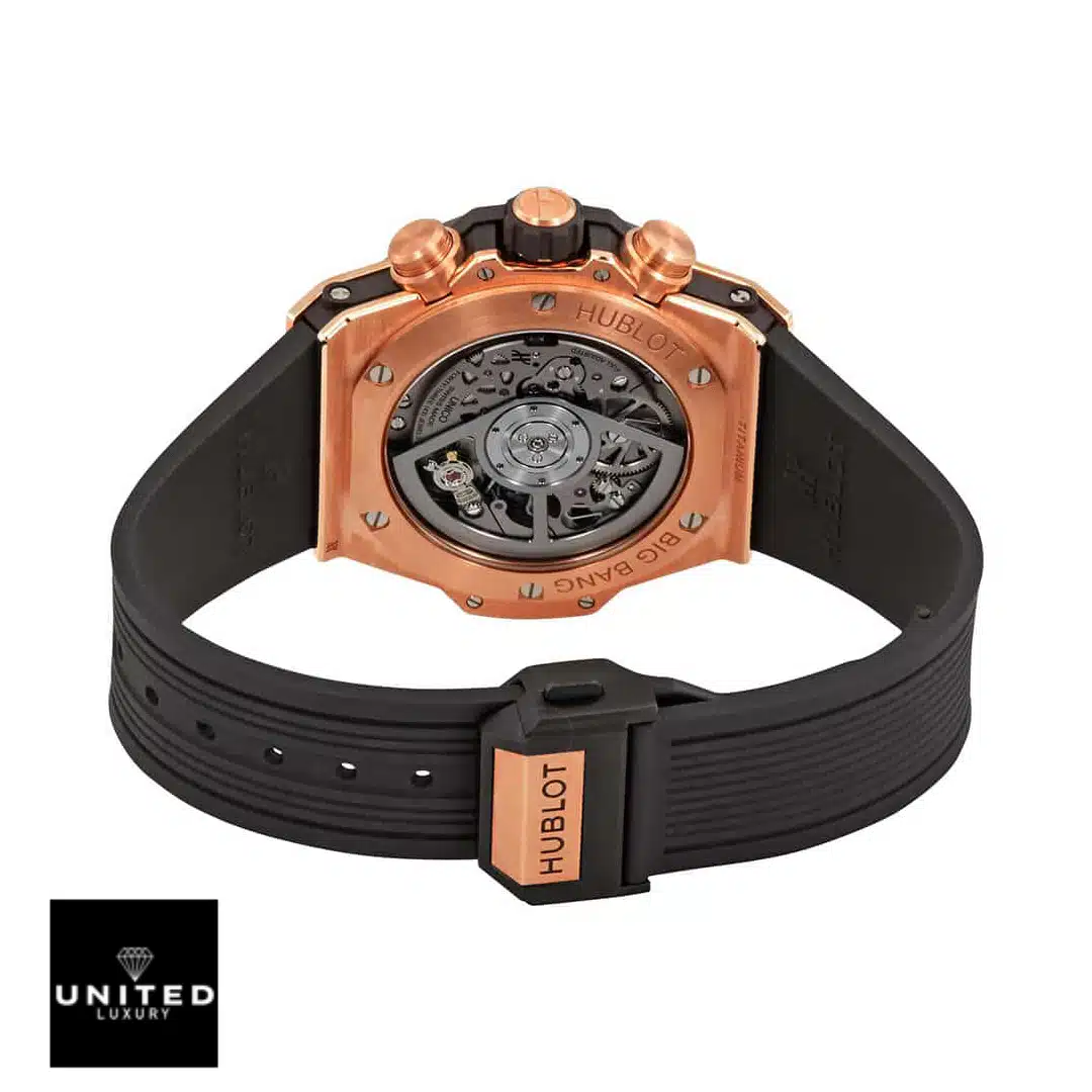 Hublot Big Bang Unico 441.OX.1180.RX The Hublot Big Bang King Gold 441.OX.1180.RX Black Rubber Bracelet Clasp