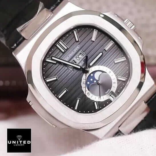 Patek Philippe Annual Calendar Chronograph 5960P-016 patek-grey-leather-replica-5