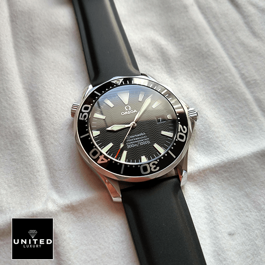 Omega Seamaster Aqua Terra 220.10.41.21.03.001 Omega Seamaster Professional Black Dial Black Bracelet Replica white background