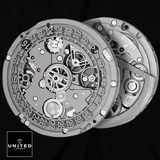 Hublot Big Bang Unico Sapphire Diamond 411.JX.4802.RT.1904 Luxury Clone Quality hublot big bang unico sapphire baguettes 411 JX 4802 RT 1904 replica mecha Hublot Big Bang Unico 411_JX_4802_RT_1904 Replica black background