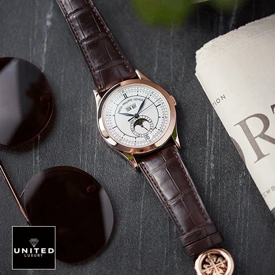 Patek Philippe Annual Calendar Moon Phase 5396R-001 patek-philippe-complications-5396R-001-replica-tiltedleft