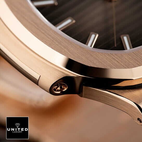 Patek Philippe Nautilus Chronograph 5980/1R-001 Patek Philippe Nautilus Rose Gold Black Dial Replica steel case
