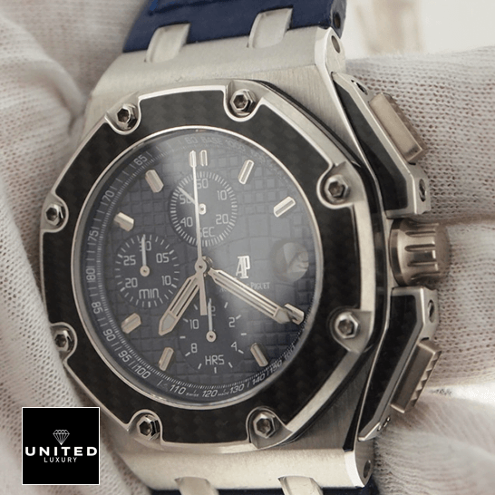 Audemars Piguet Royal Oak Offshore 26030PO.OO.D021IN.01 Audemars Piguet 26030PO.OO_.D021IN.01 Blue Dial Replica Crown / Push Button