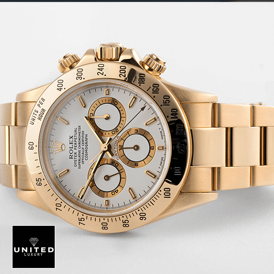 Rolex Daytona 116515LN Rolex Daytona Gold Tone White Dial 116523 Oyster Replica