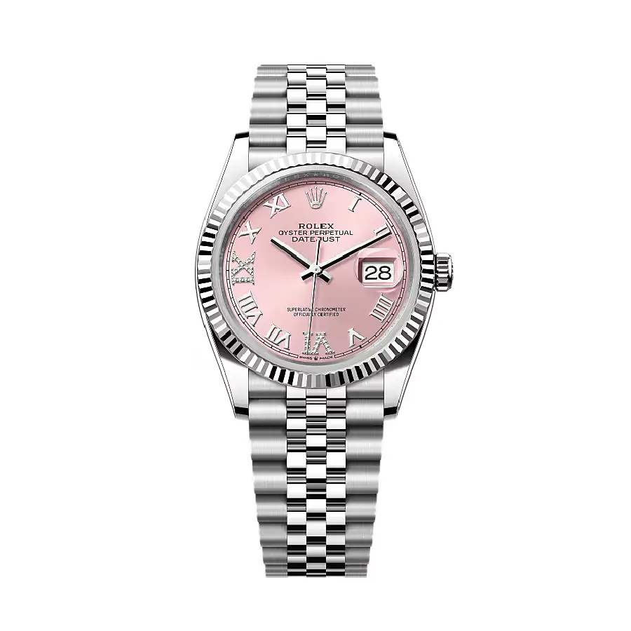 27facfff4512ee563781ed09ce2a70dd8e7455d8 Rolex Datejust 116234 Pink Dial 1:1 Super Clone - Image 1