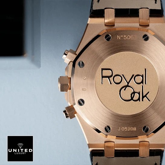 Audemars Piguet Royal Oak Chronograph 26320OR Audemars Piguet Royal Oak Yellow Gold Case Replica upside view