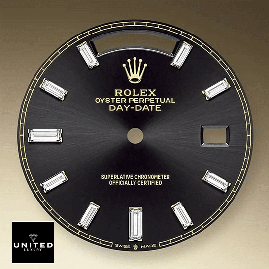 Rolex Day-Date 228398TBR Rolex Day-Date 40 228238-0007 Black Dial with Diamond Indices Replica
