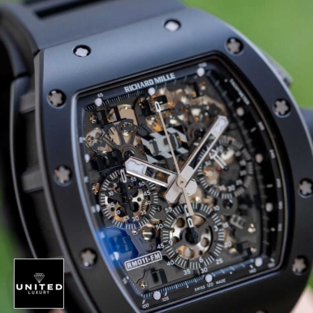 Richard Mille RM 011 Richard Mille Black Dial Replica close view