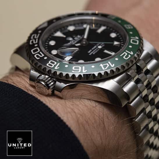 Rolex GMT-Master II 126720VTNR Sprite Premium Clone 1:1 rolex sprite jubile replica Rolex Gmt-Master II Stainless Steel Jubilee Bracelet Replica
