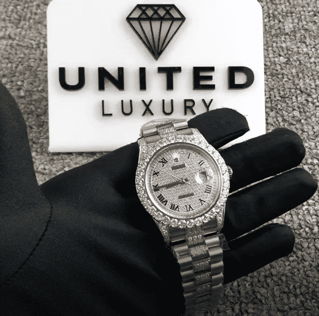 Rolex Datejust 116623 Rolex datejust 41 diamond bezel on the hand