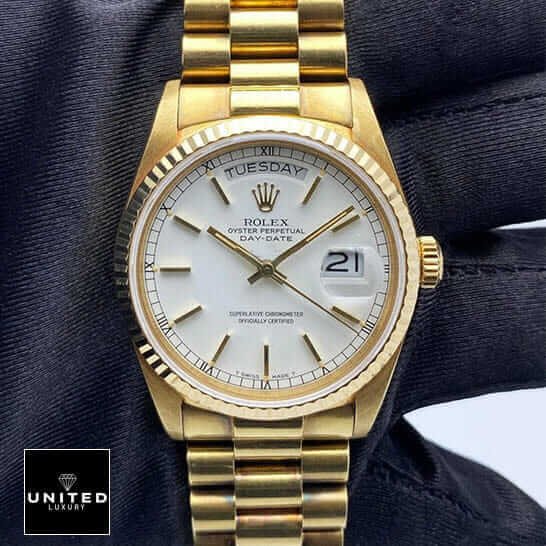 Rolex Datejust Rolex Day-Date 40 228239 EW Stainless Steel White Gold Dial Oyster Replica