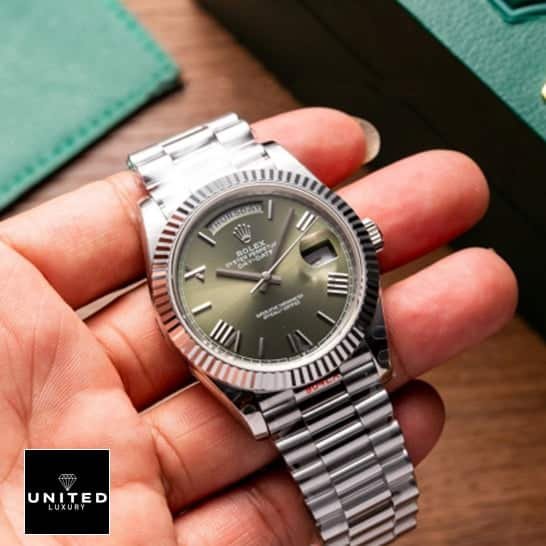 Rolex Day-Date 228239-0033 Rolex Day-Date 228239-0033 Stainless Steel Green Dial Oyster Replica