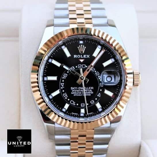Rolex Sky-Dweller 326933 Rolex Sky-Dweller Jubilee Black Dial Replica