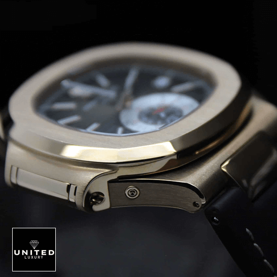 Patek Philippe Nautilus Chronograph Flyback 5980R-001 Patek Philiippe Nautilus Rose Gold 5712R-0001 Replica side view