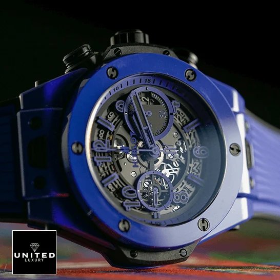 Hublot Big Bang Unico Hublot Big Bang Unico Blue Magic 411.ESU Replica side view