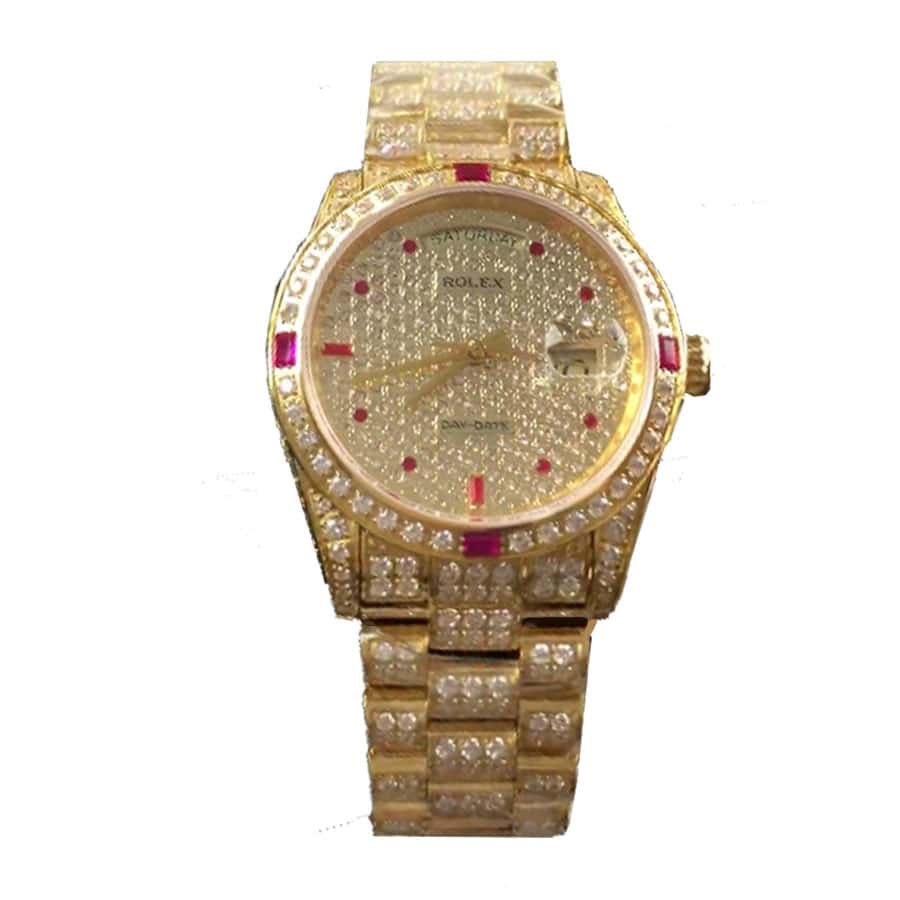 Rolex Day-Date 18038 “Iced Out” Supreme Clone Quality