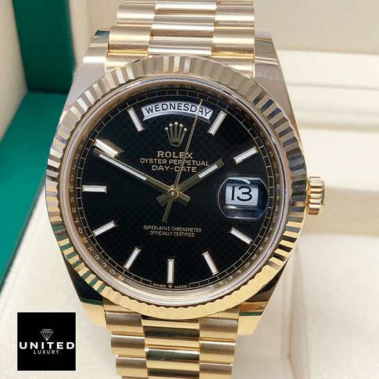 Rolex Day-Date 228235-0002 Rolex Day-Date 228235 Stick indices Replica in the Rolex box