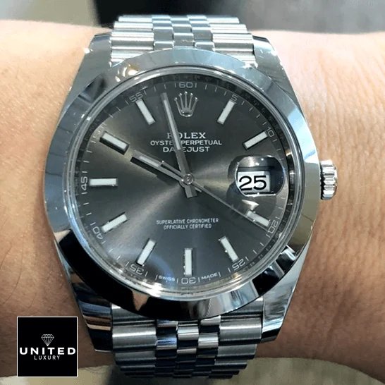 Rolex Datejust 126300 Grey Dial Perfect Clone Edition rolex datejust 126300 0008 hand