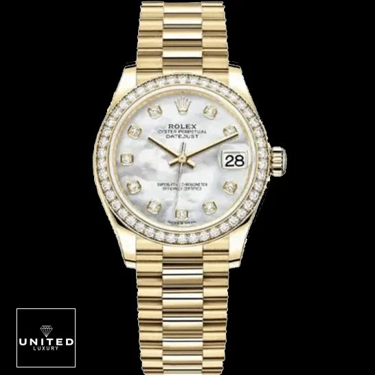 Rolex Datejust 178288 Rolex Datejust Diamond Gold 178288-0001 Mother of Pearl With Diamond Dial Replica