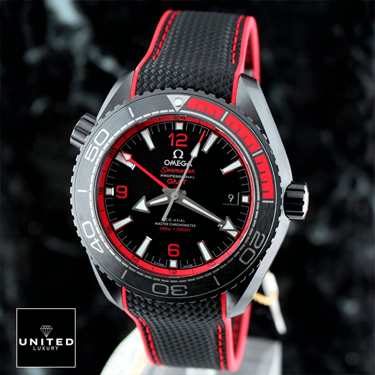 Omega Seamaster Planet Ocean Co-Axial Master Chronometer 215.92.46.22.01.003 Omega Seamaster Planet Ocean Ceramic Black Dial Replica front view