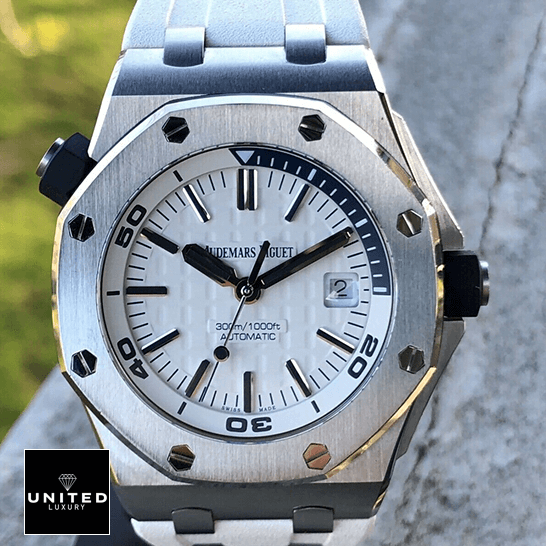 Audemars Piguet Royal Oak Offshore 26170ST.OO.D101CR.01 Audemars Piguet Royal Oak White Dial Replica stone background