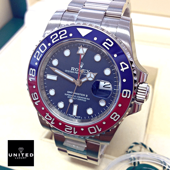 Rolex GMT-Master II 116719BLRO Rolex GMT-Master II 116719BLRO Oyster Replica Silver Crown Pusher