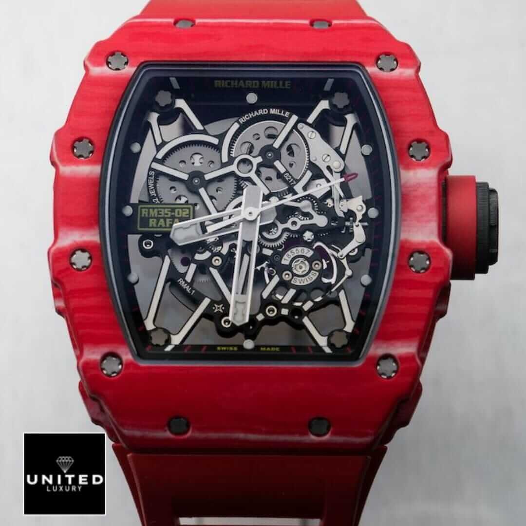理查德·米勒 RM 35-02 Richard Mille RM35-02 Rafa 黑色表盘复刻版 白色背景