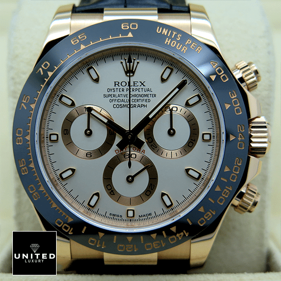 Rolex Cosmograph Daytona 116515LN-0003 Rolex Cosmograph Daytona White Dial 116515LN-0003 Replica Black Bezel