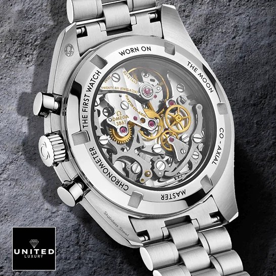 Omega Speedmaster Professional 311.99.42.30.04.001 Omega Speedmaster Moonwatch Apollo Steel Replica upside view