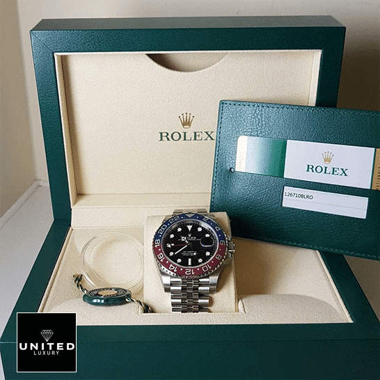 Rolex GMT-Master II Rolex Gmt Master Pepsi 116719BLRO Replica ın the Rolex Box & Guarantee Card