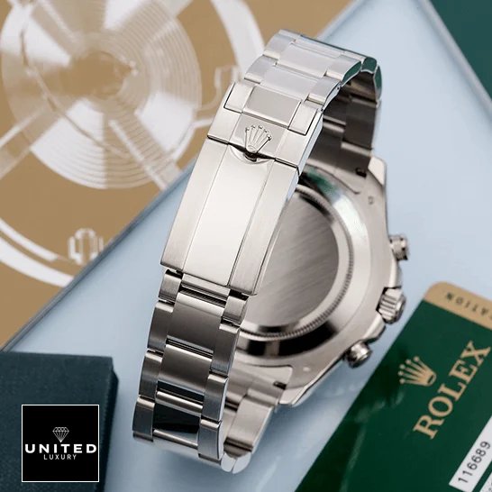 Rolex Yacht-Master II 116689 White Gold 1:1 Master Replica rolex yacht master 116689 0001 replica back Rolex Yacht Master 116689-0001 Replica steel clasp