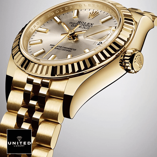 Rolex Datejust Gold 279178 Collector’s Clone 1:1 Rolex Datejust 279178 Yellow Gold Jubilee Bracelet Replica