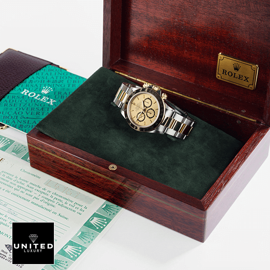 Rolex Daytona Cosmograph 16523 Rolex Daytona Cosmograph Yellow Gold 16523 Replica in the Rolex Box
