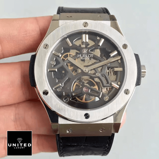 Hublot Big Bang Unico 505.TX.0170.LR Hublot Classic 505.TX_.0170.LR Fusion Tourbillion Skeleton Dial Replica