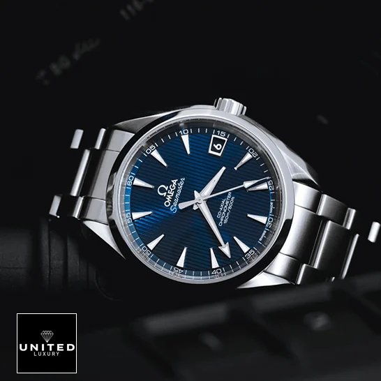 Omega Seamaster 231.10.39.21.03.002 Omega Seamaster Blue Dial 231.10.39.21.03.002 Steel Replica black background