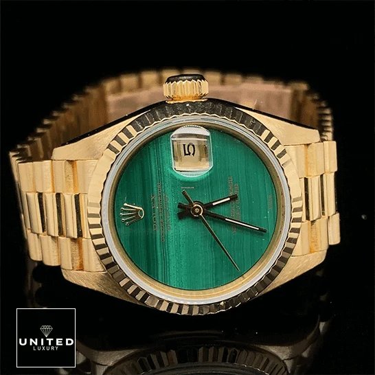 Rolex Datejust 69178 Rolex Datejust 69178 Yellow Gold Fluted Bezel Malachite Dial Replica