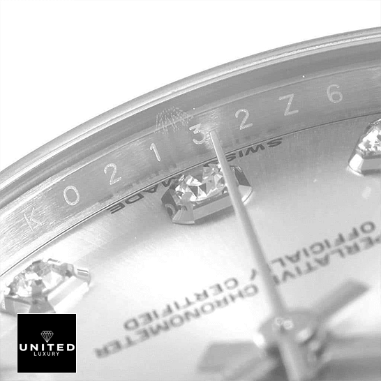 Rolex Datejust 178274 MOP Diamond Dial Swiss Super Clone rolex datejust 178274 steel white gold automatic mother pearl diamond dial jubilee replica dial unitedluxurynet 1 Rolex Datejust 178274 Mother Pearl Diamon Dial Replica close up view
