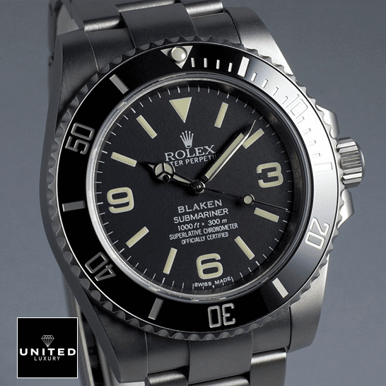 Rolex Submariner 6190 Blaken Rolex Blaken Submariner 6190 Replica grey background