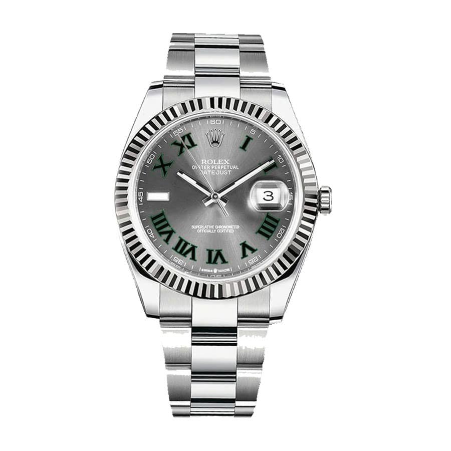 91f51df132f285b54ea2304c71f6893fef8beb42 Rolex Datejust 126334 Wimbledon Replica - Image 1