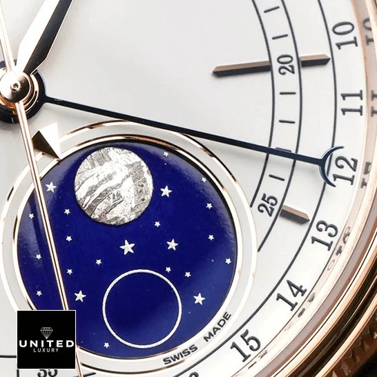 Rolex Cellini Moonphase 50535 Rolex Moonphase White Dial Replica close analog view