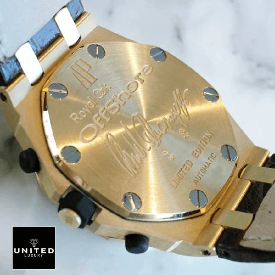 Audemars Piguet Royal Oak Offshore 26007BA.OO.D088CR.01 Audemars Piguet Royal Oak Offshore Lımıted Edition Gold Case Replica upside view