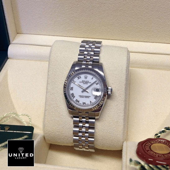 Rolex Datejust 179174 White Rolex Datejust 179174 Stainless Steel Jubilee Bracelet Replica in the Rolex Box