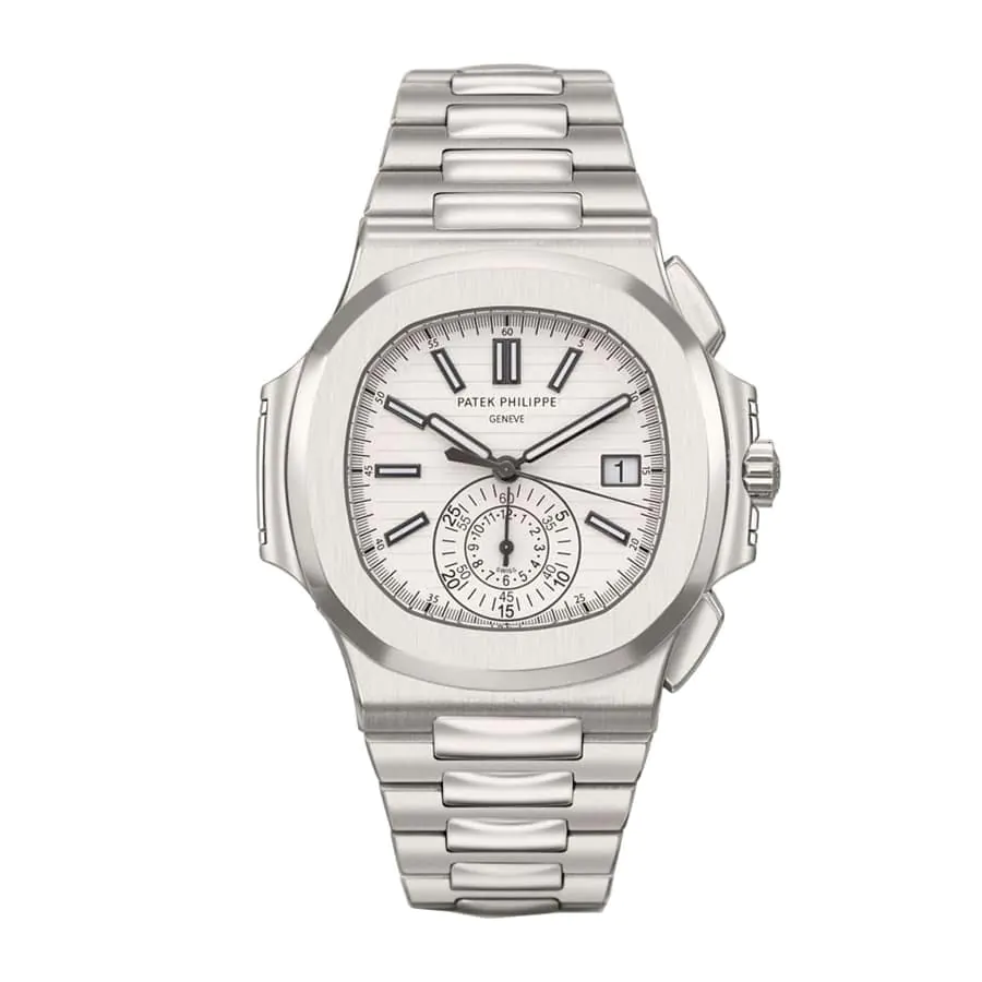 a202da2fd10be7392e55ead112e2af8bfac3deca Patek Philippe Nautilus Chronograph 5980/1A-019 “White Dial” Precision Clone - Image 1