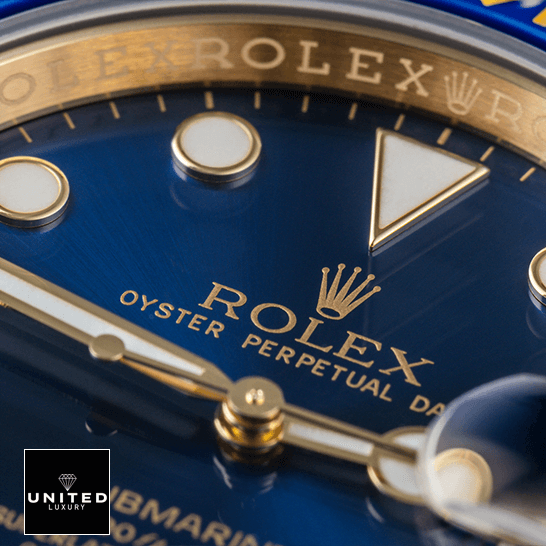 Rolex Submariner Date Rolex Submariner 116618LB Replica close up view