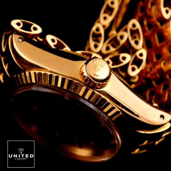 Rolex Datejust Rolex Datejust 6824 Yellow Gold Crown Pusher Replica