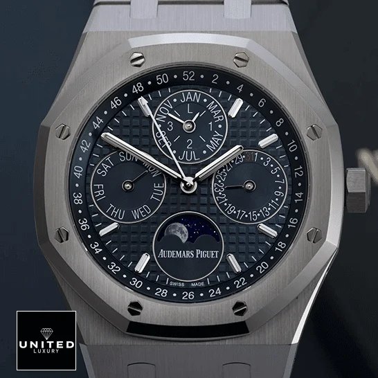 Audemars Piguet Royal Oak Blue Dial Steel Case Replica front view