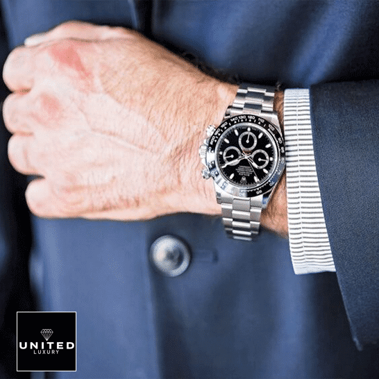 Rolex Daytona 116500LN the man in the suit has a Rolex Daytona 116500ln-0002 Replica
