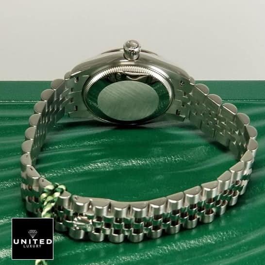 Rolex Datejust 126333 Rolex Datejust 220239 Jubilee Bracelet on Green Table top